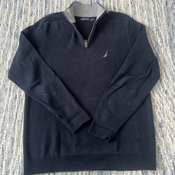 Nautica Quarter Zip Pullover - Size L - Picture 1 of 4